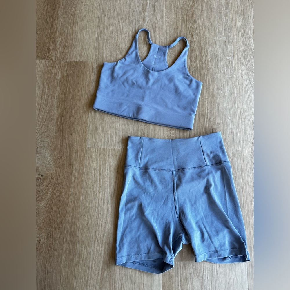 Girlfriend collective shorts set